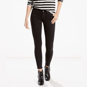 LEVIS 711 Skinny Black Jeans NWT